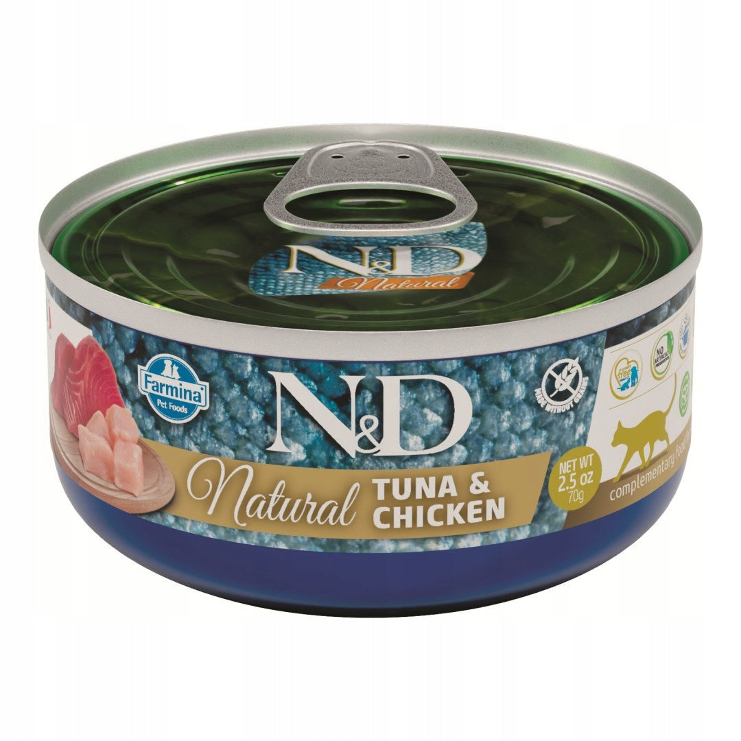 Farmina N&D Cat Natural 70g Wet Cat Food Tuna Chicken