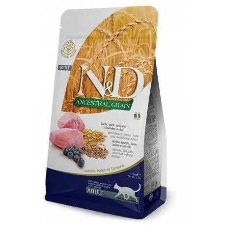 Farmina ND ANCESTRAL GRAIN Lamb Spelt Oats Adult Cat 1,5kg without corn Manufacturer code PND0150043