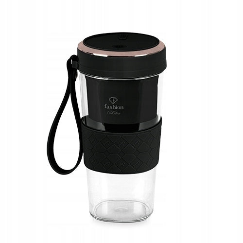 FashionTV FTV-0176 Mini USB Blender - Matte Black & Rose Gold Collection