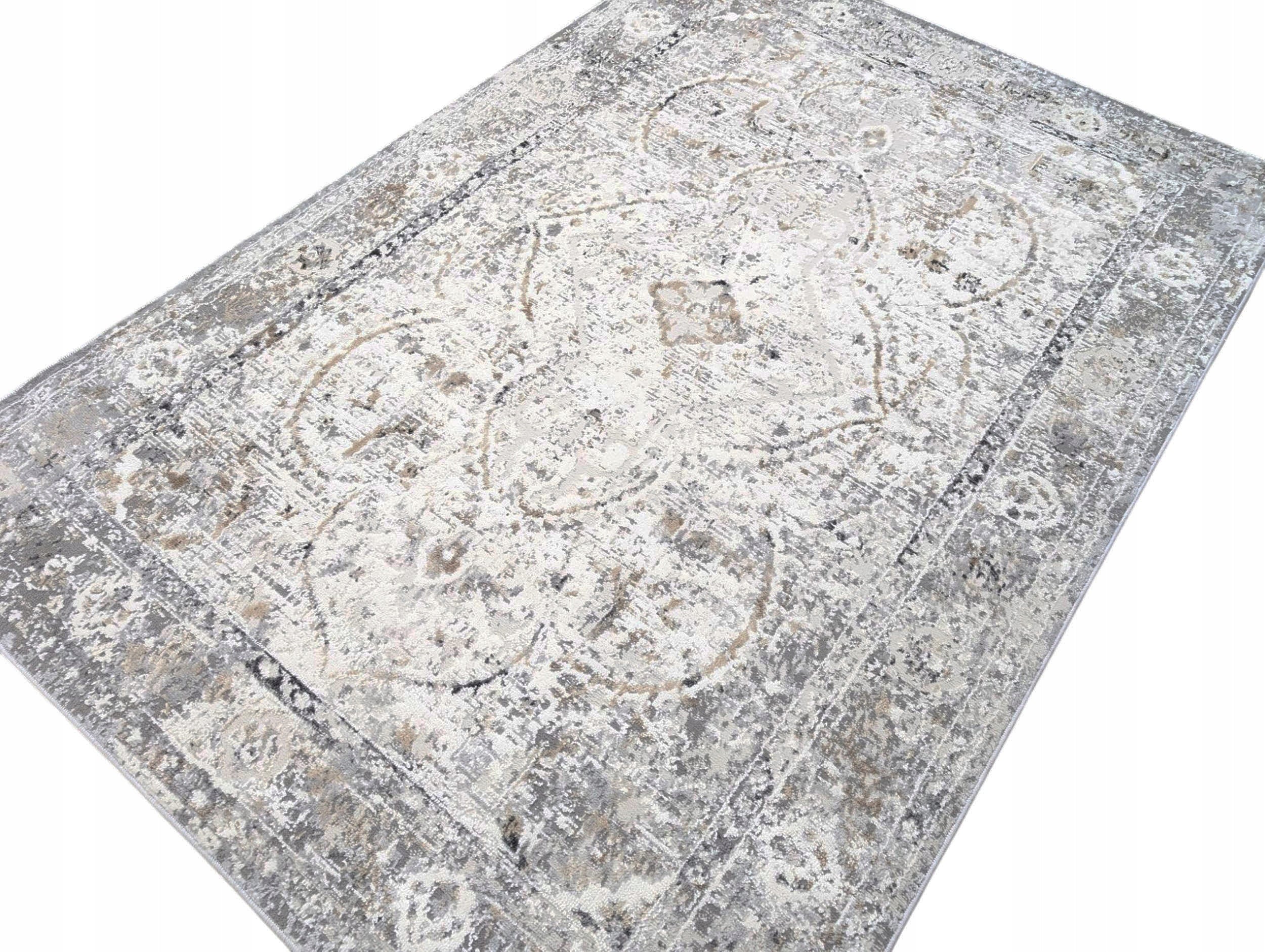 Fashionable Carpet Aged in Gray Shade For Living Room Bedroom 160x220 cm Brand KupDywan
