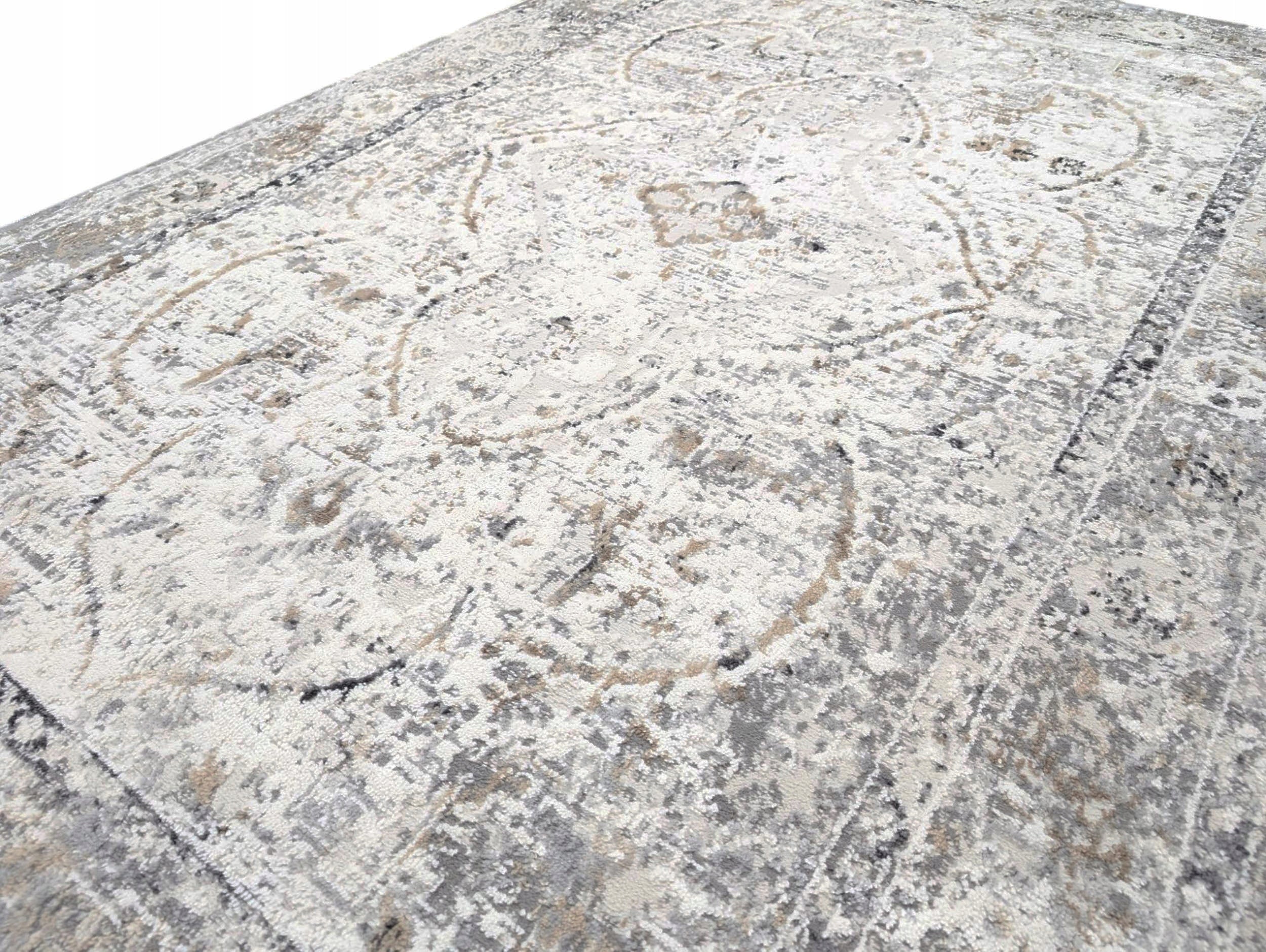 Fashionable Carpet Aged in Gray Shade For Living Room Bedroom 160x220 cm Length 220 cm