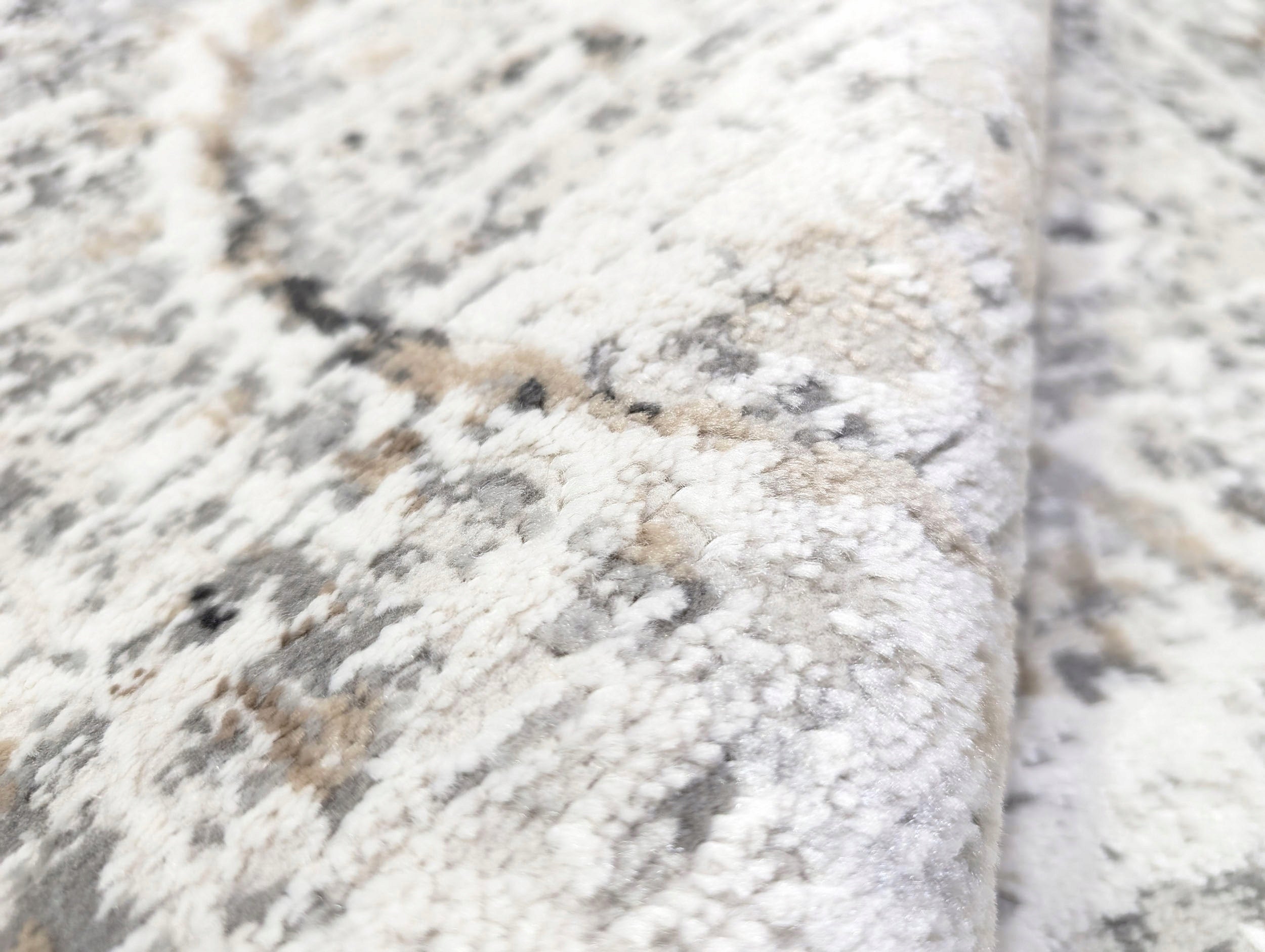 Fashionable Carpet Aged in Gray Shade For Living Room Bedroom 160x220 cm Thickness 9 mm