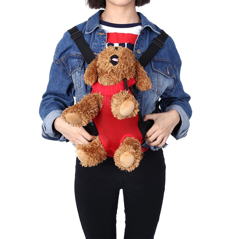 Fashionable Durable Dog Backpack with Five Holes Front Bag for 6H
