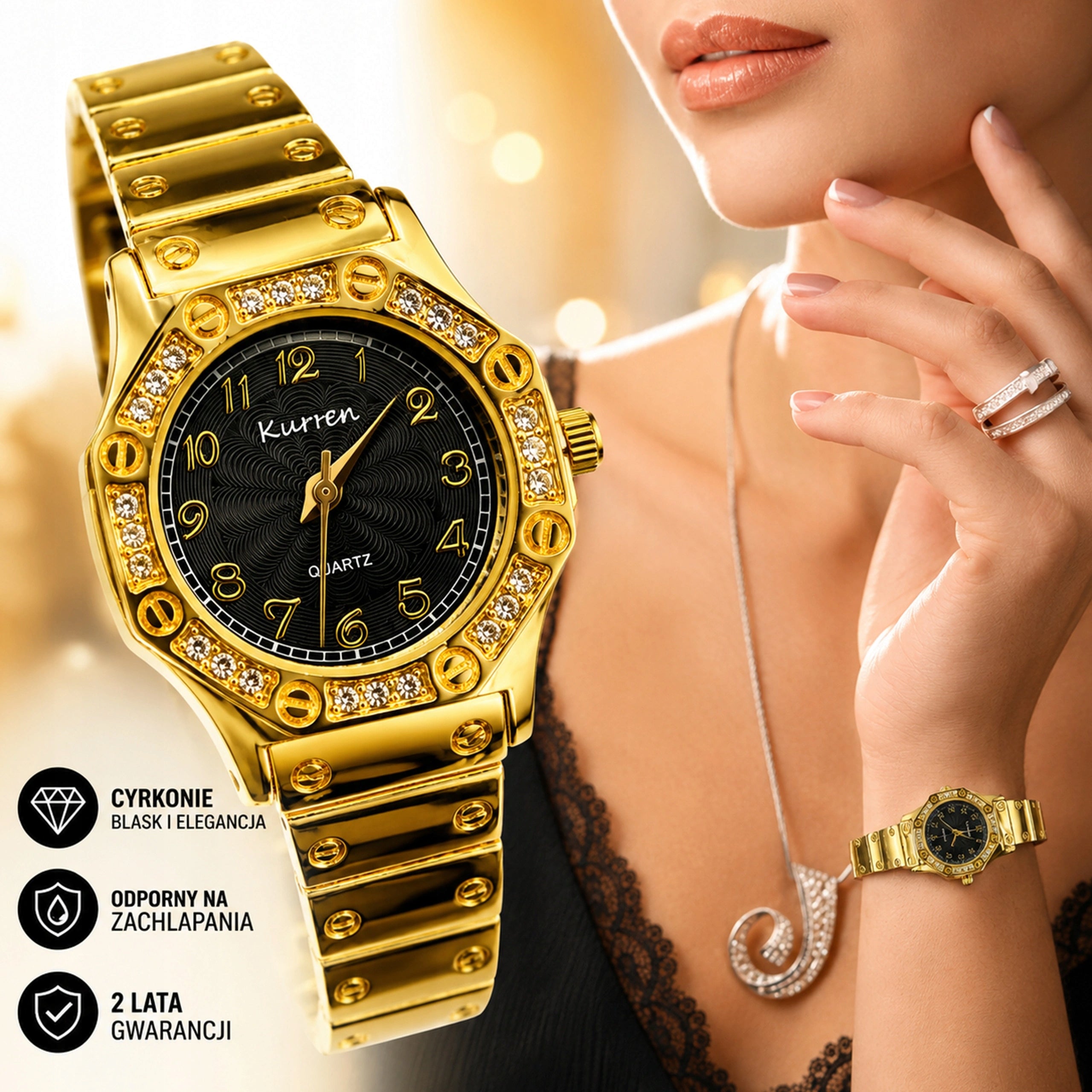 Fashionable Subtle Elegant - Kurren 28mm Watch, Mineral Glass For Gift Brand Kurren