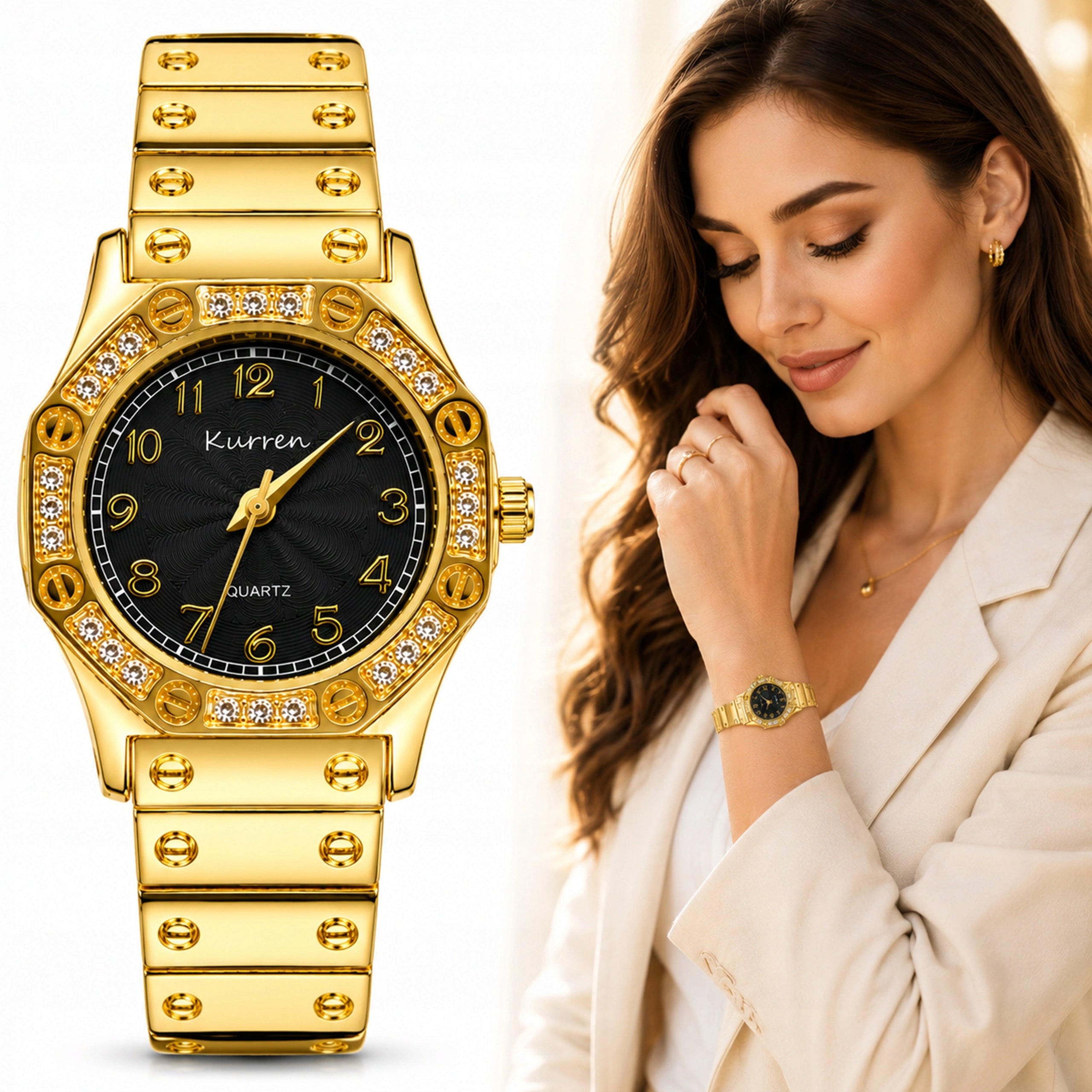 Fashionable Subtle Elegant - Kurren 28mm Watch, Mineral Glass For Gift