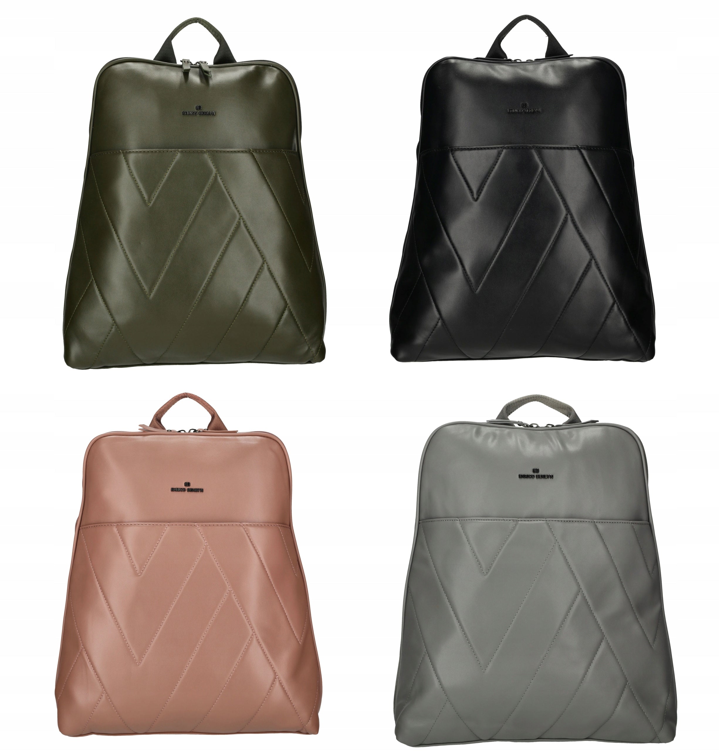 Fashionable backpack with laptop space 15,6" EVIE from Enrico Benetti 58006 Olive