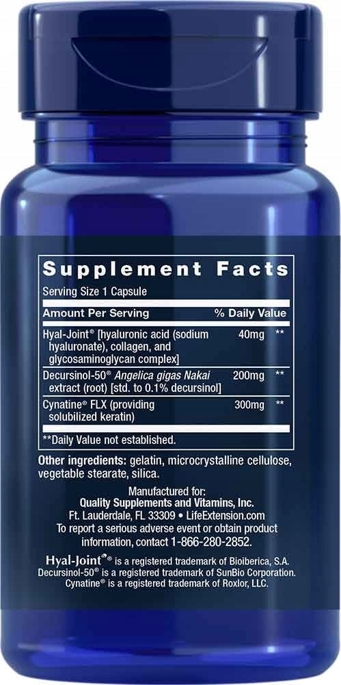 Fast Acting Formula for joints mobility 30 capsules Life Extension EAN (GTIN) 737870965039