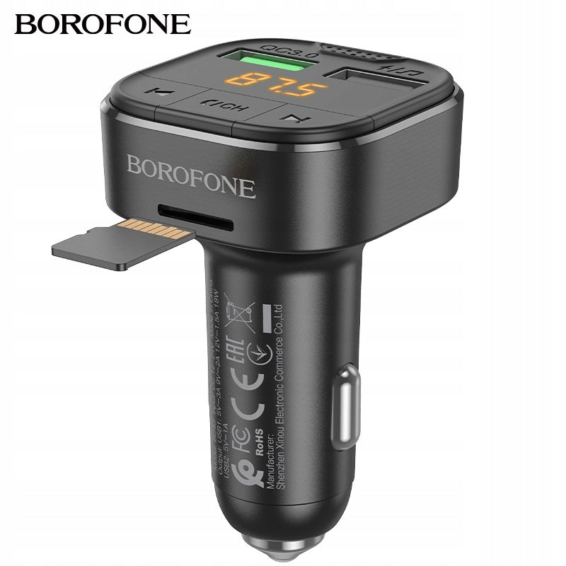 Fast Car Charger FM Transmitter QC3.0 Brand Borofone