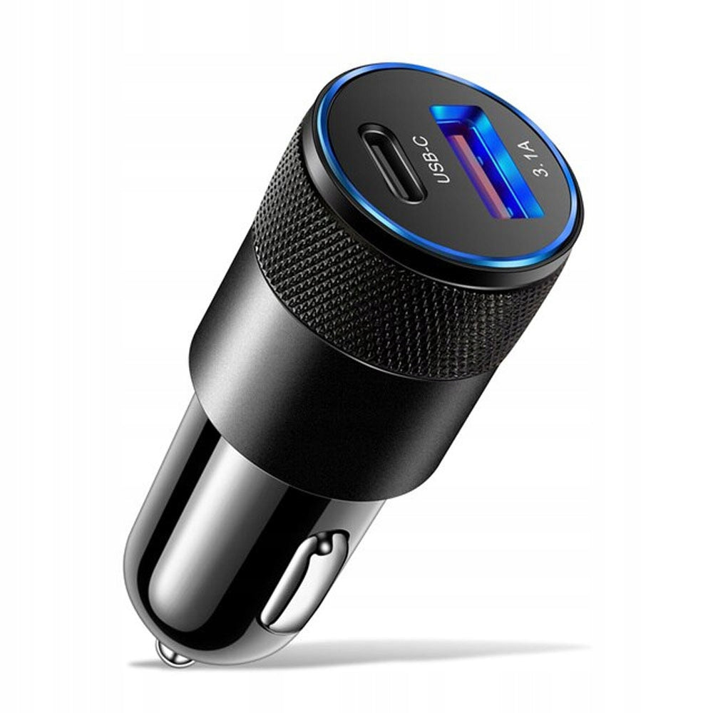 Fast Car Charger USB A + USB-C 3.1A Lighter Car Alogy Packaging status original