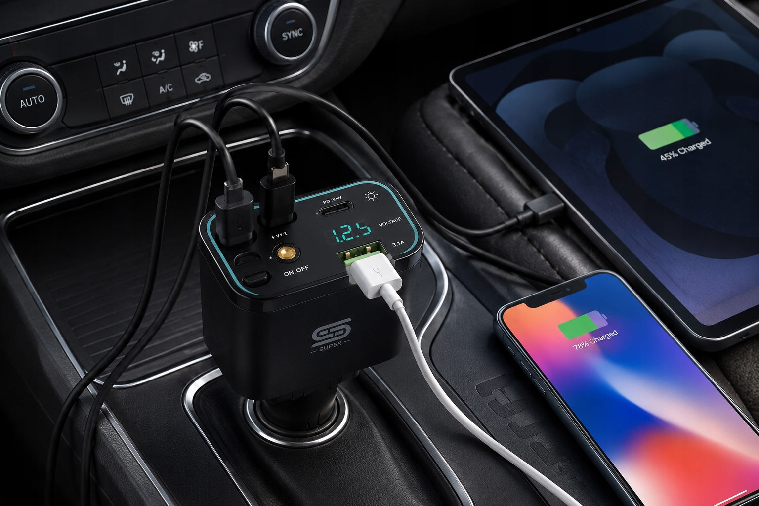 Fast Car Charger for Phone Manufacturer code Szybka Ładowarka Samochodowa do Telefonu