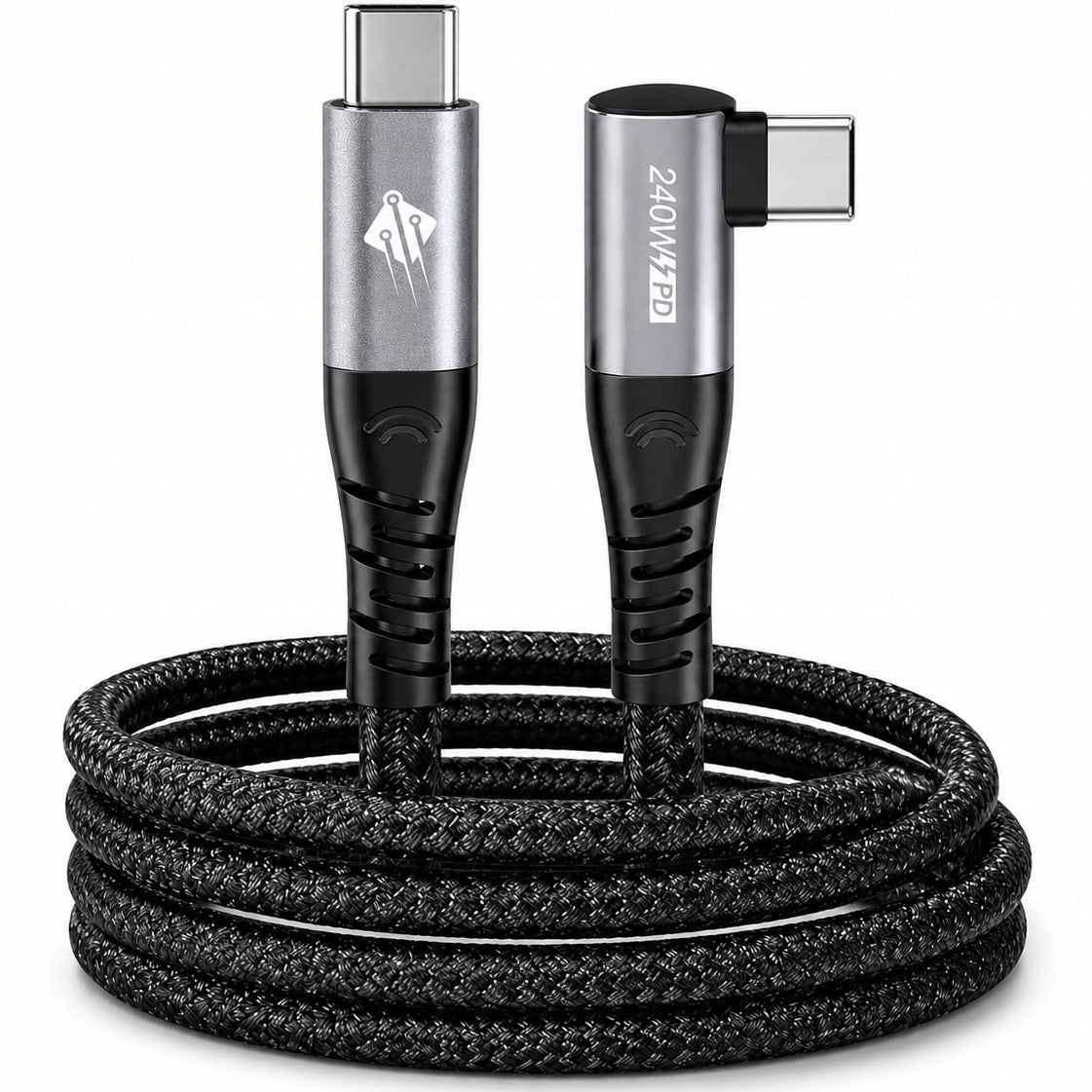 Fast Charging Angled Cable 48V/5A PD 240W 100cm 1m USB-C