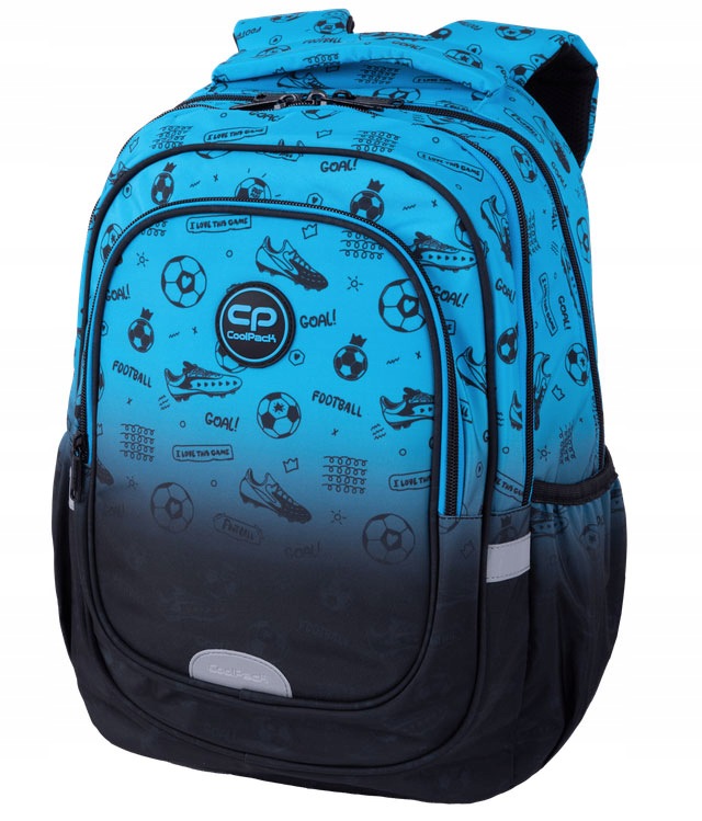 Fast Football 2T gradient school backpack for boys class 1-3 Coolpack Manufacturer code F163008