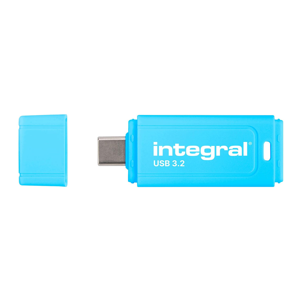 Fast USB-C 128GB Flash Drive 3.2 Integral Neon 150MB/s Phone Laptop