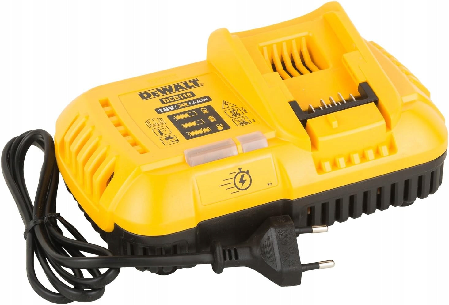 Fast charger XR 18V and FLEXVOLT DeWalt DCB118 charging 8A Packaging status original