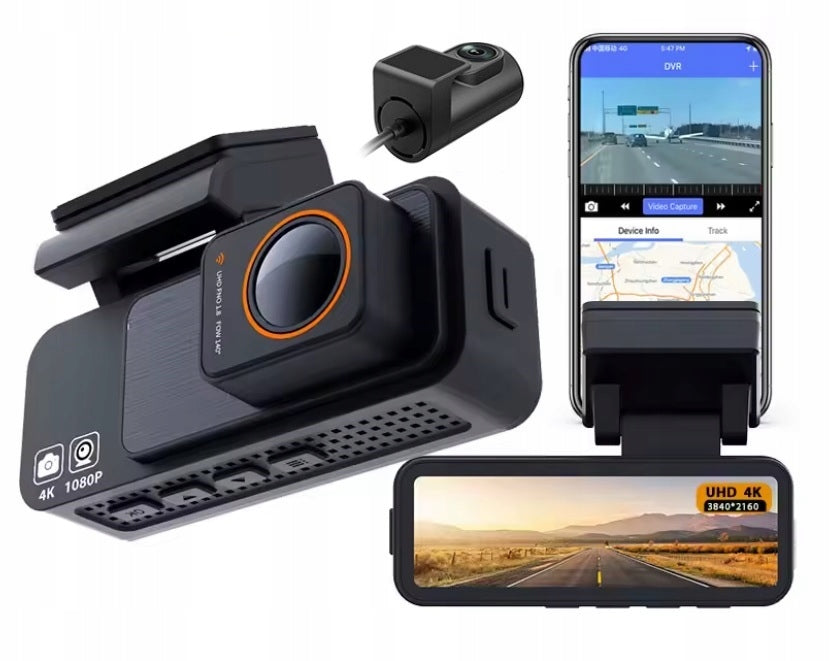 Fastcam M9 4K UHD Wi-Fi 170° Car Video Recorder with Rear Camera Brand Fastcam