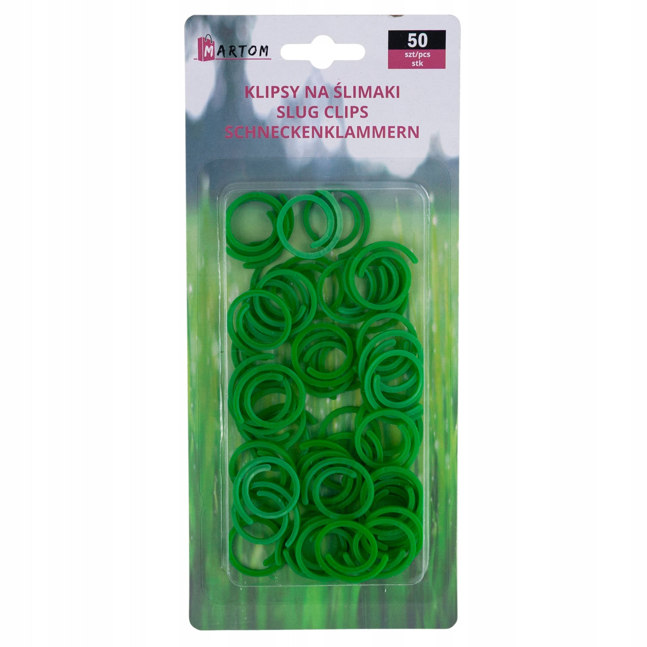 Fasteners clips for FIXING TOMATO PLANTS ON ROUND POLES 50 PCS 3CM Packaging status original