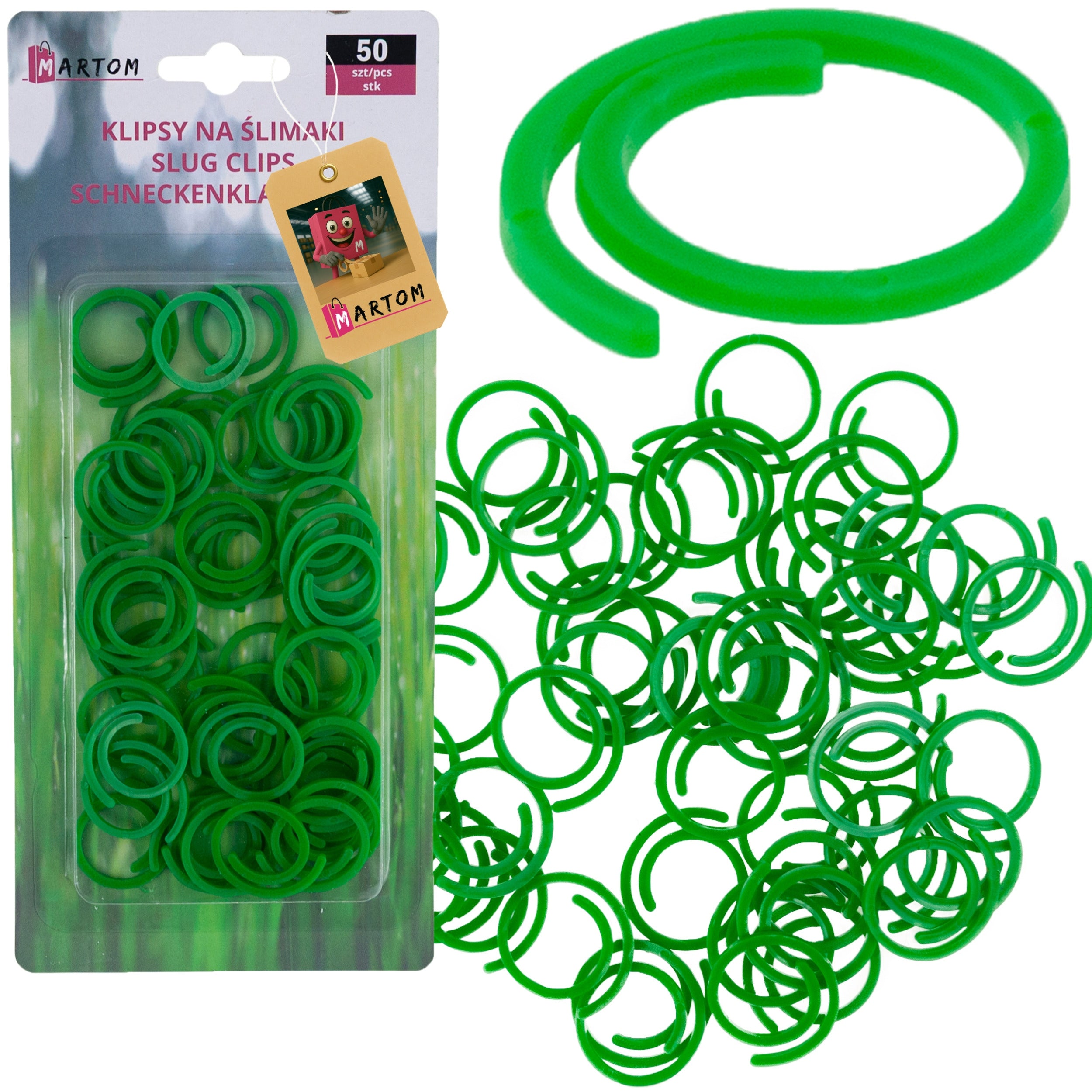 Fasteners clips for FIXING TOMATO PLANTS ON ROUND POLES 50 PCS 3CM
