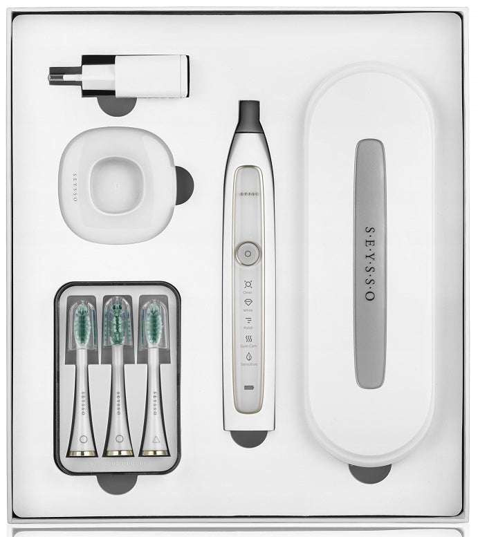Fastest sonic toothbrush SEYSSO GOLD WHITE Manufacturer code SG.ST.010.WHT.1