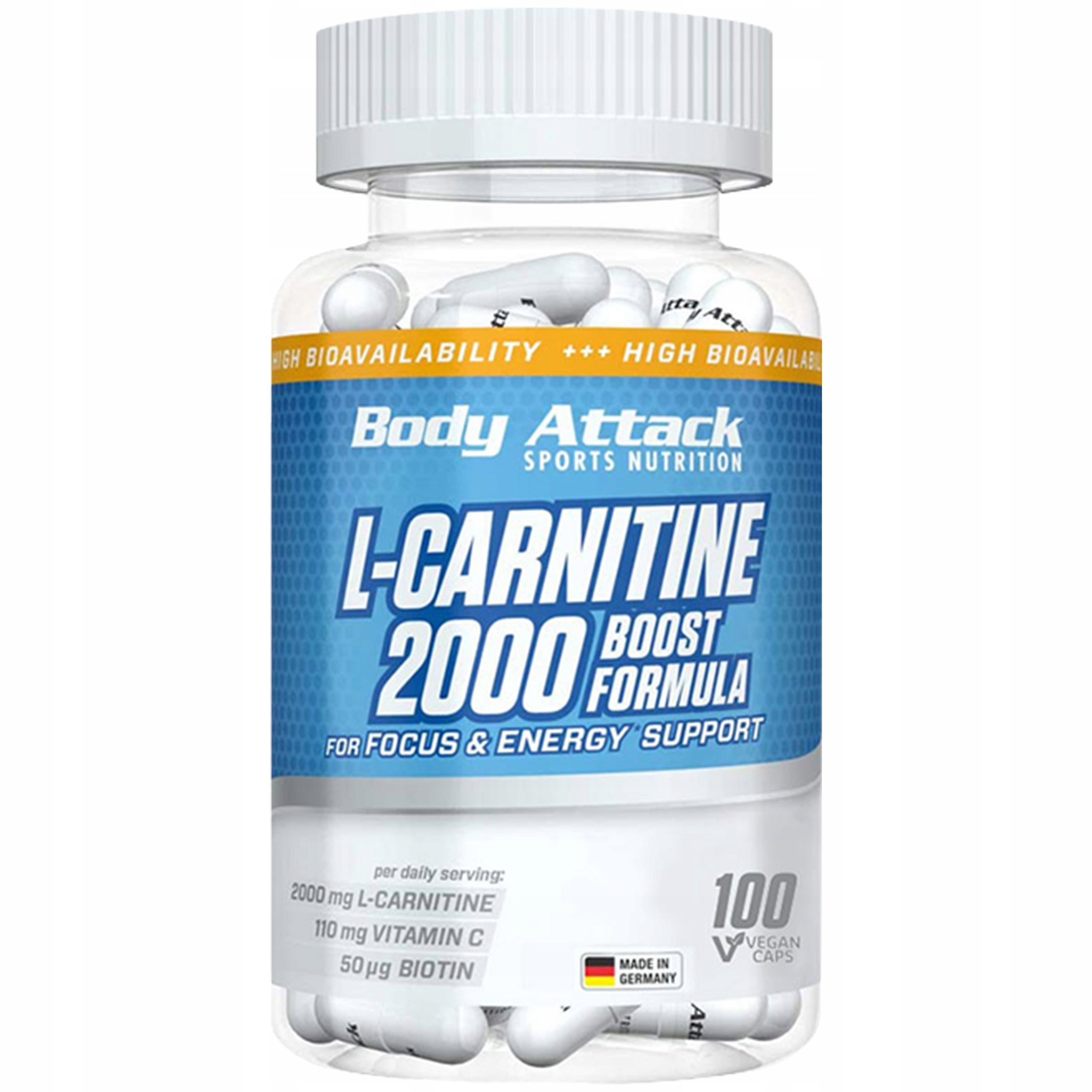 Fat Burner BODY ATTACK Chitosan Chromium 100 Capsules Reduction Diet