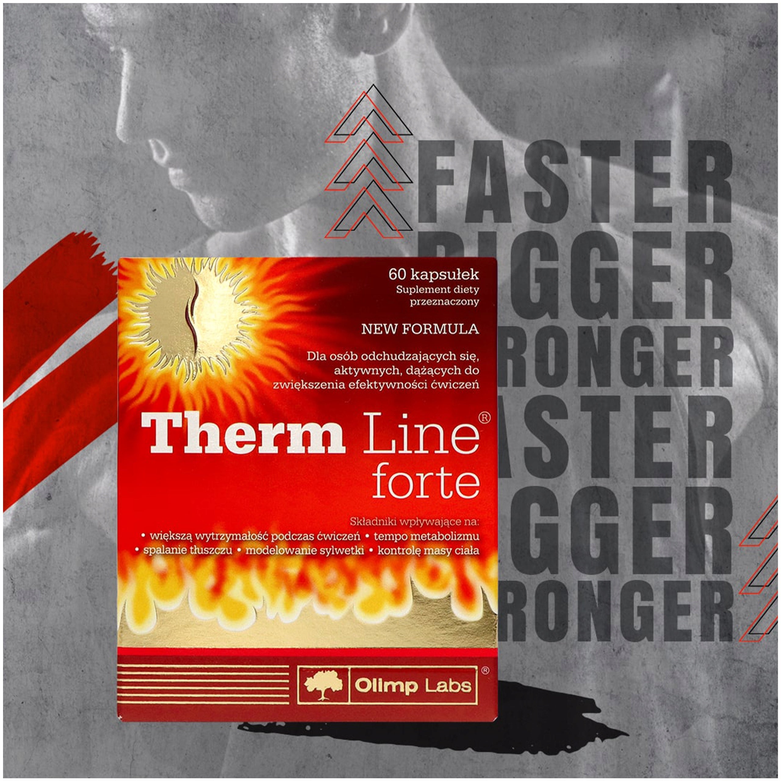Fat Burner OLIMP Therm Line Forte 60 Kaps Slimming Carnitine Expiration date at least six months from the date of purchase