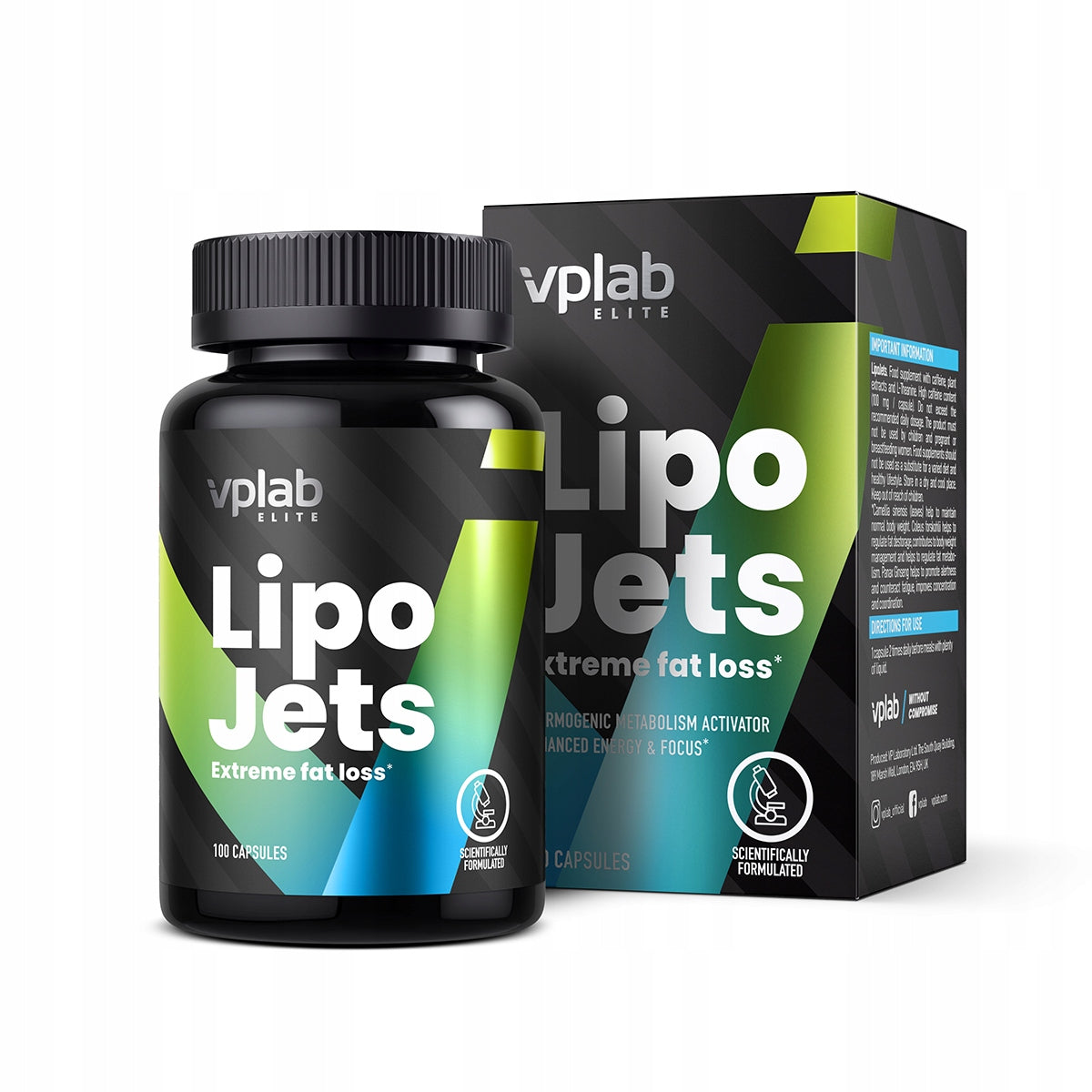 Fat Burner VPLab 100 Capsules Support Thermogenic Metabolism