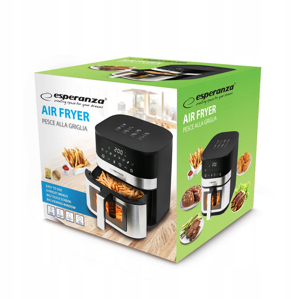 Fat Free Fryer 5L 1400W Air Fryer 8 programs Manufacturer code EKA003