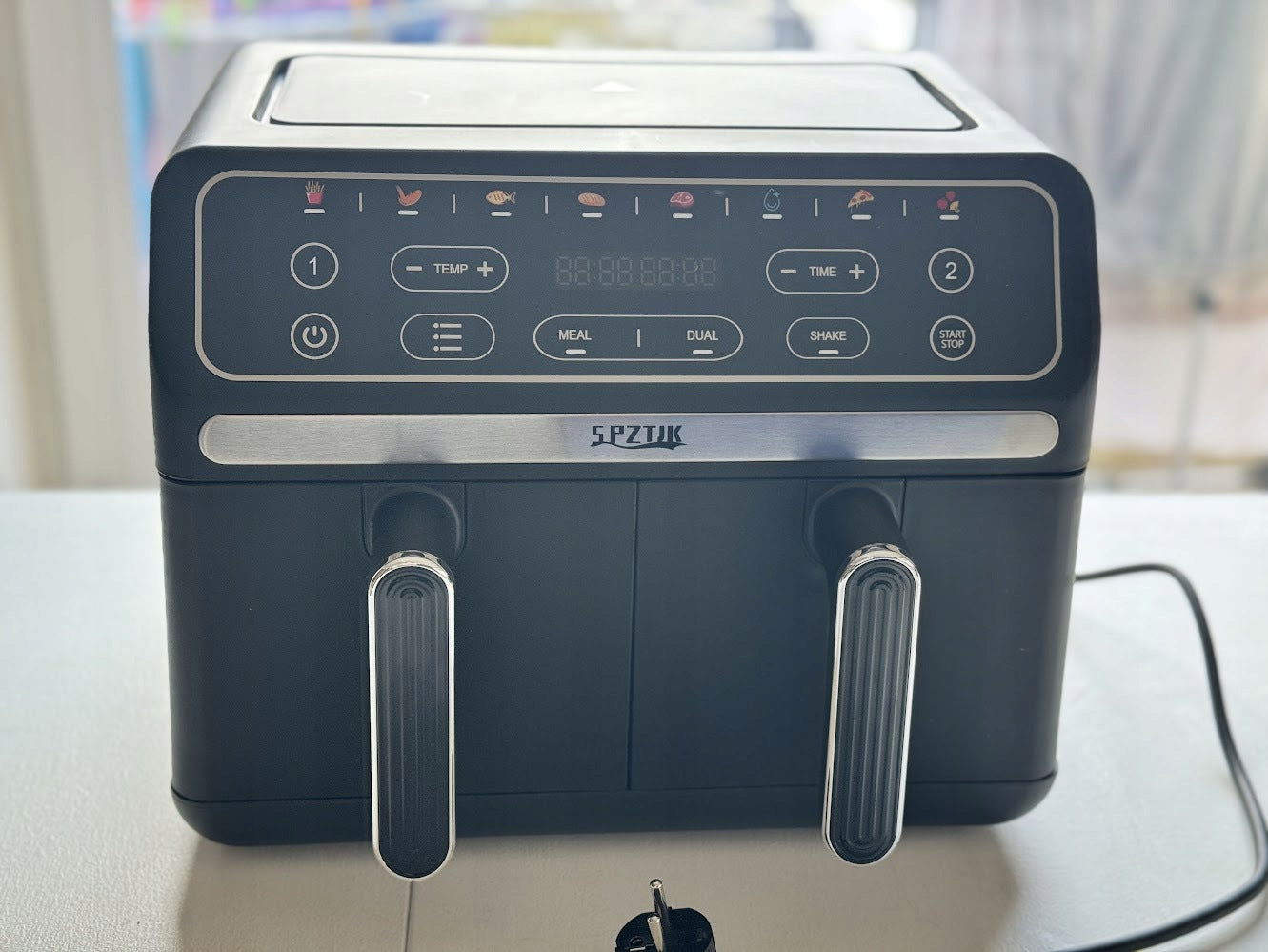 Fat Free Fryer SPZTJK 2 Dual Zone Chambers 2460W SP-A08A Black Manufacturer code B0CB7244CH