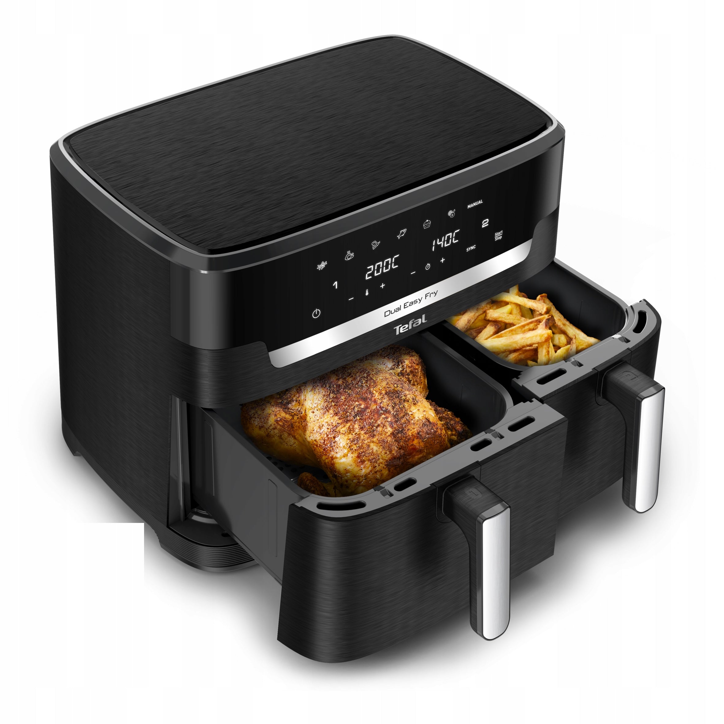Fat-free air fryer TEFAL EY9428E XXL 11l 2700W two-chamber Air Fryer Manufacturer code EY9428E