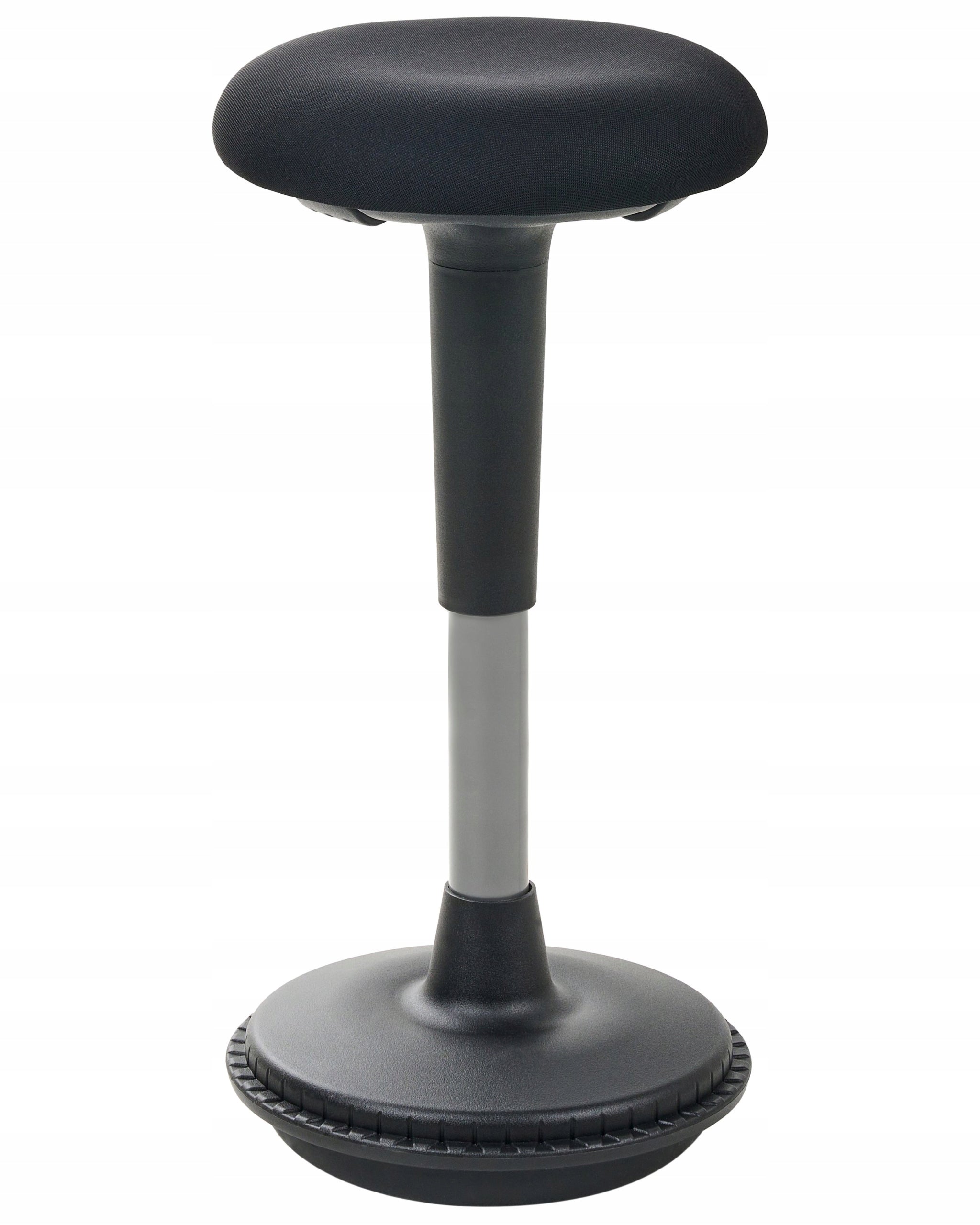 Faux Leather Balance Stool Active Seat Black