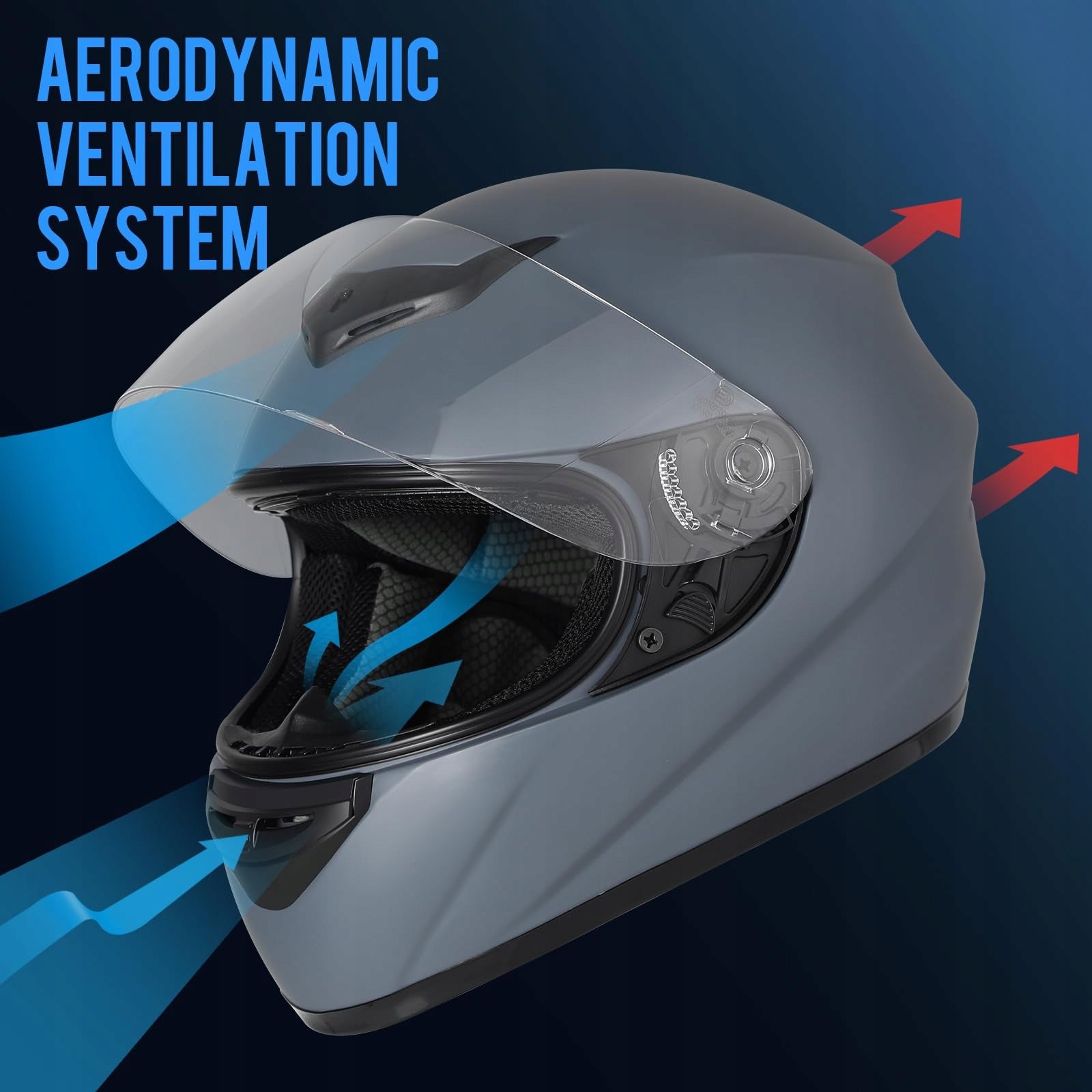 Favoto Motorcycle Helmet Full Face Helmets XL 61 cm Packaging status original