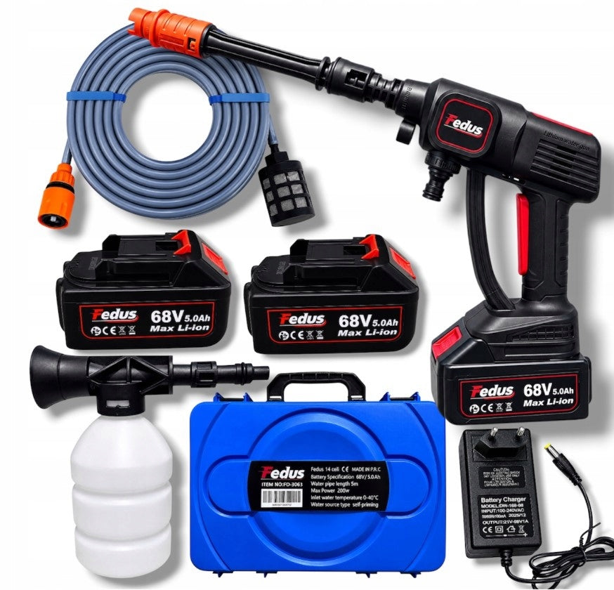 Fedus 2AKU 68V Pressure Washer Portable For Car Garden