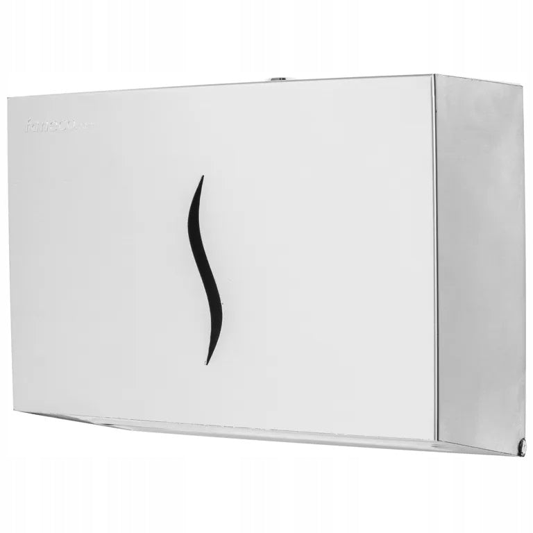 Feeder container for paper towels HIT S stainless steel closed