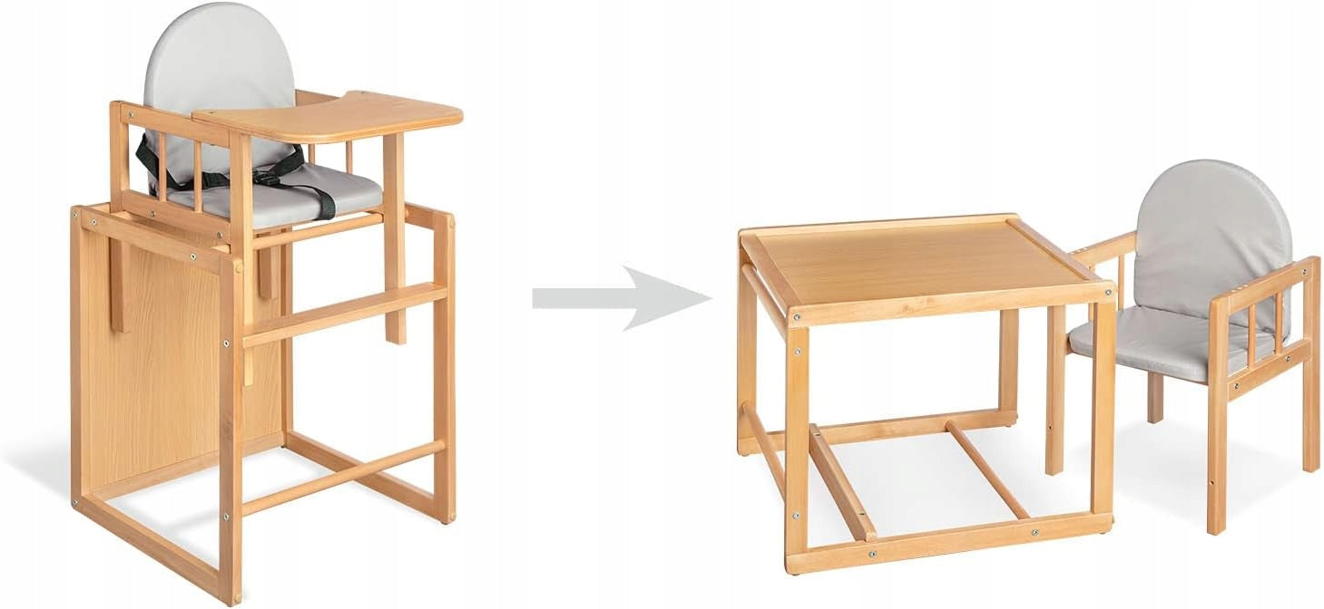 Feeding Chair 2in1 Pinolino Lene Multifunctional Wooden Brand Pinolino