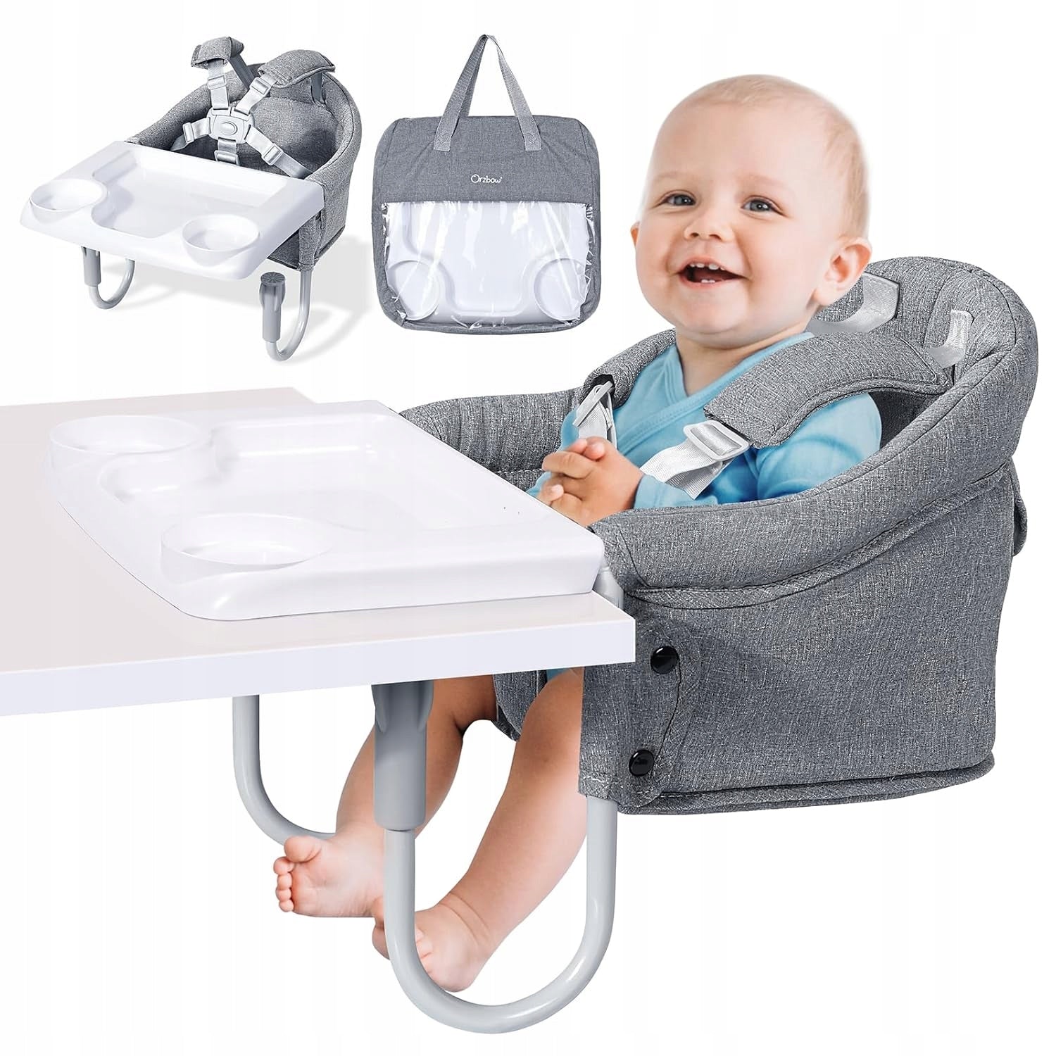 Feeding Chair Table Seat Detachable Tray 5 Pcs Straps Up to 15 kg Packaging status original