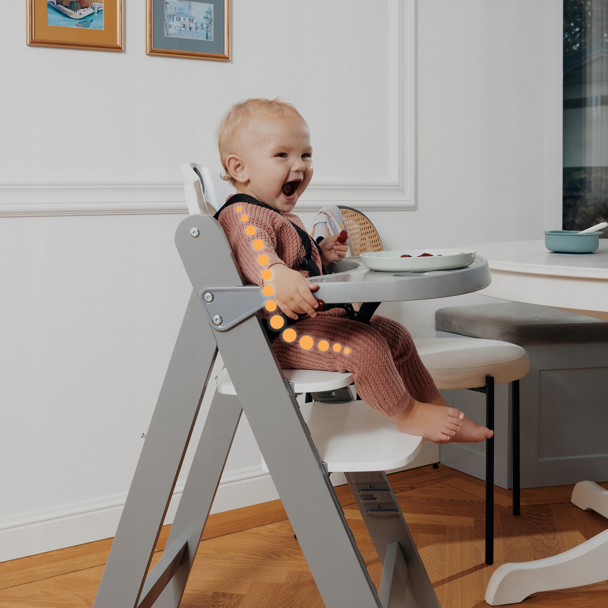 Feeding Chair Wooden Tray for Kids 3in1 to 40kg Lionelo Floris Manufacturer code LO-FLORIS