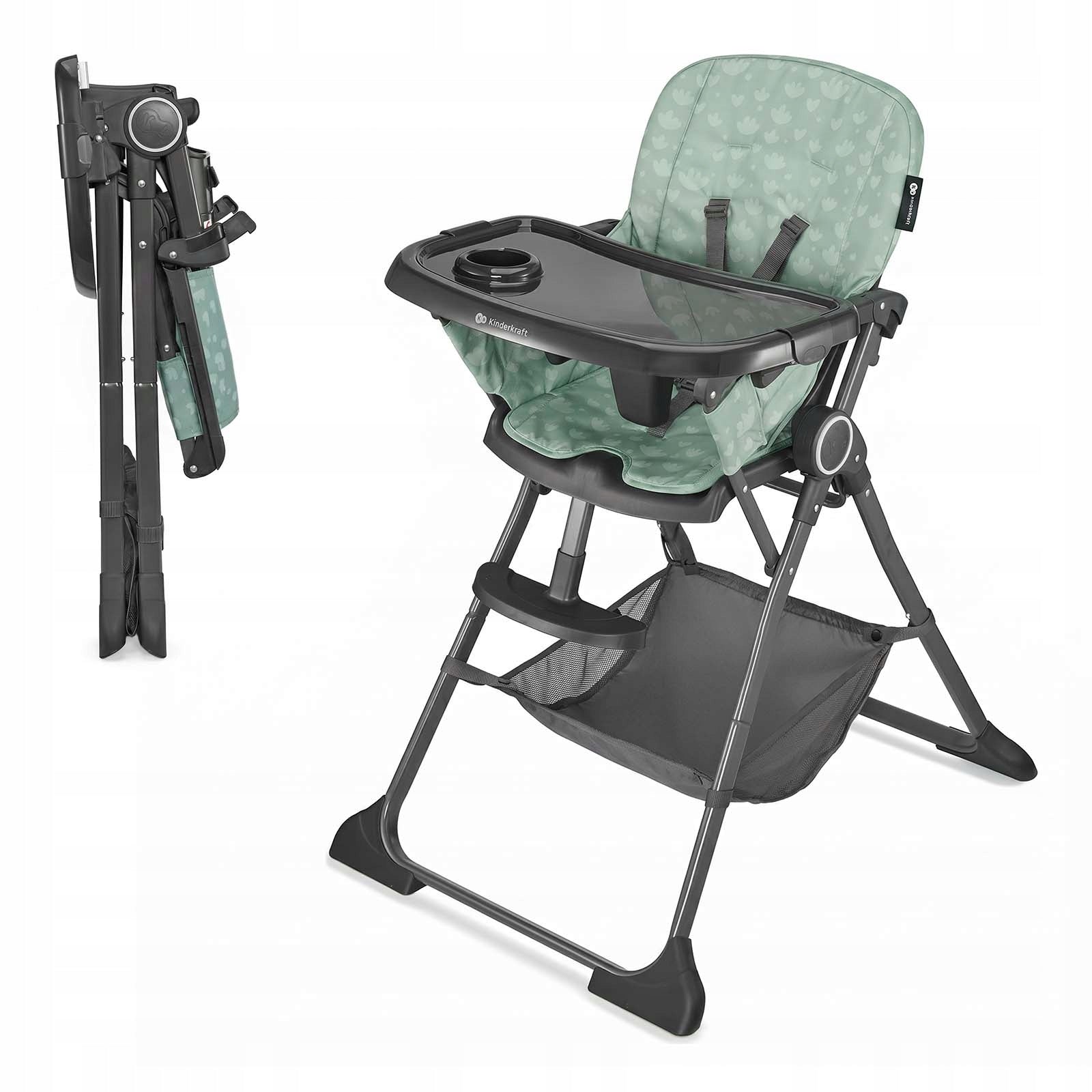 Feeding chair folding adjustable tray Kinderkraft FOLDEE