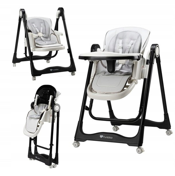 Feeding chair with rocking function and learning panel FUNIDOO