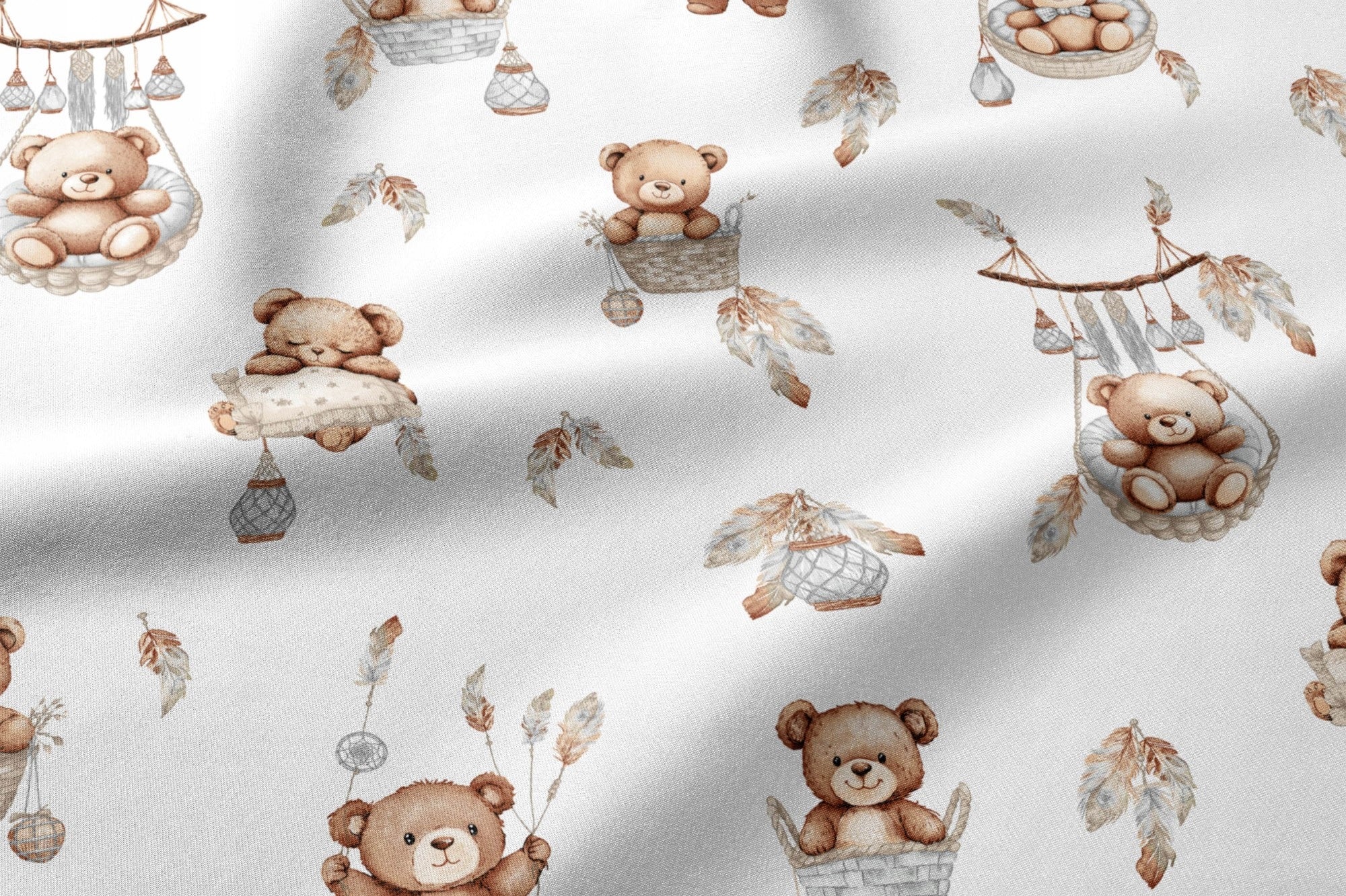 Feeding diaper/pouring flannel boho bear Manufacturer code 03fro