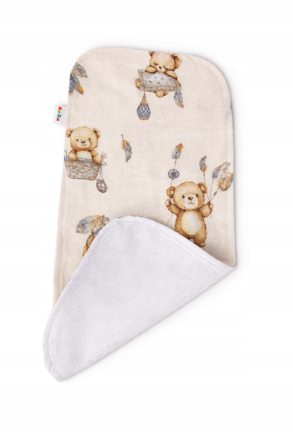Feeding diaper/pouring flannel boho bear