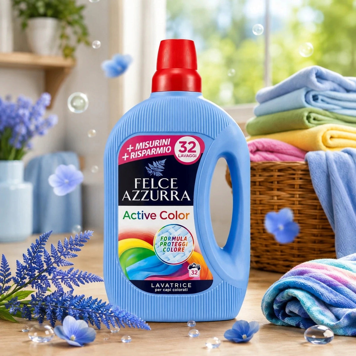 Felce Azzurra Active Color Italian liquid for colour 32pr 1,595l