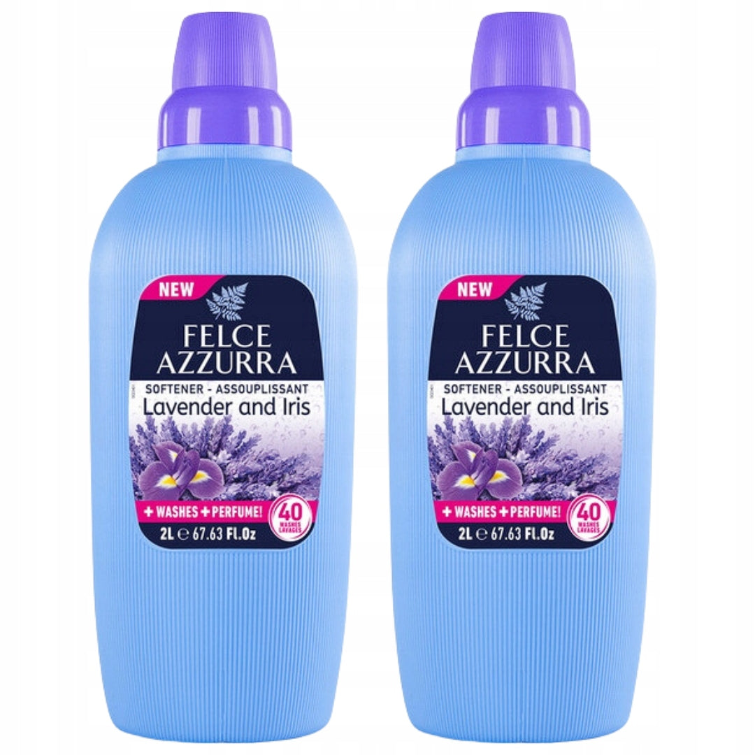 Felce Azzurra Lavender Iris Italian 2x2L 4L Fabric Rinse Liquid Set