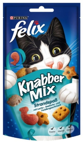 Felix Knabber Ocean Mix Cat Treat 60g