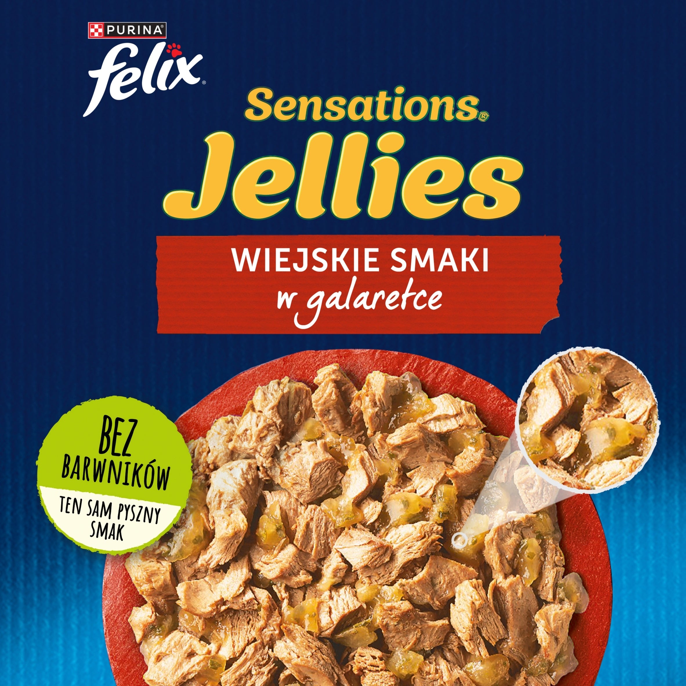 Felix Sensations Jellies Cat Food Rural Flavors in Jelly 4x 85 g Brand Felix
