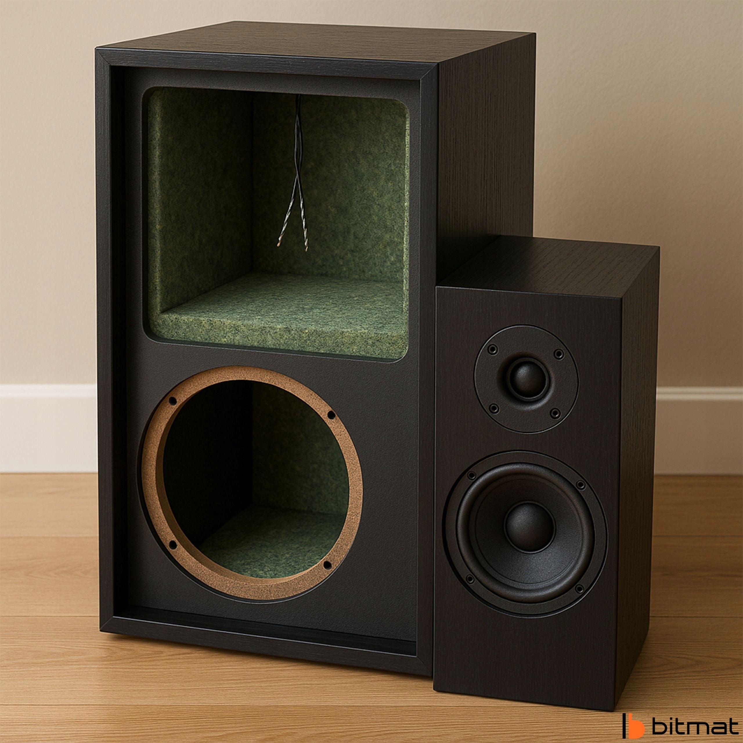 Felt acoustic soundproofing felt mat 30 mm 100x100 cm without glue POROSO Manufacturer code 100X100CM FILC 30BK mata filcowa wygłuszająca