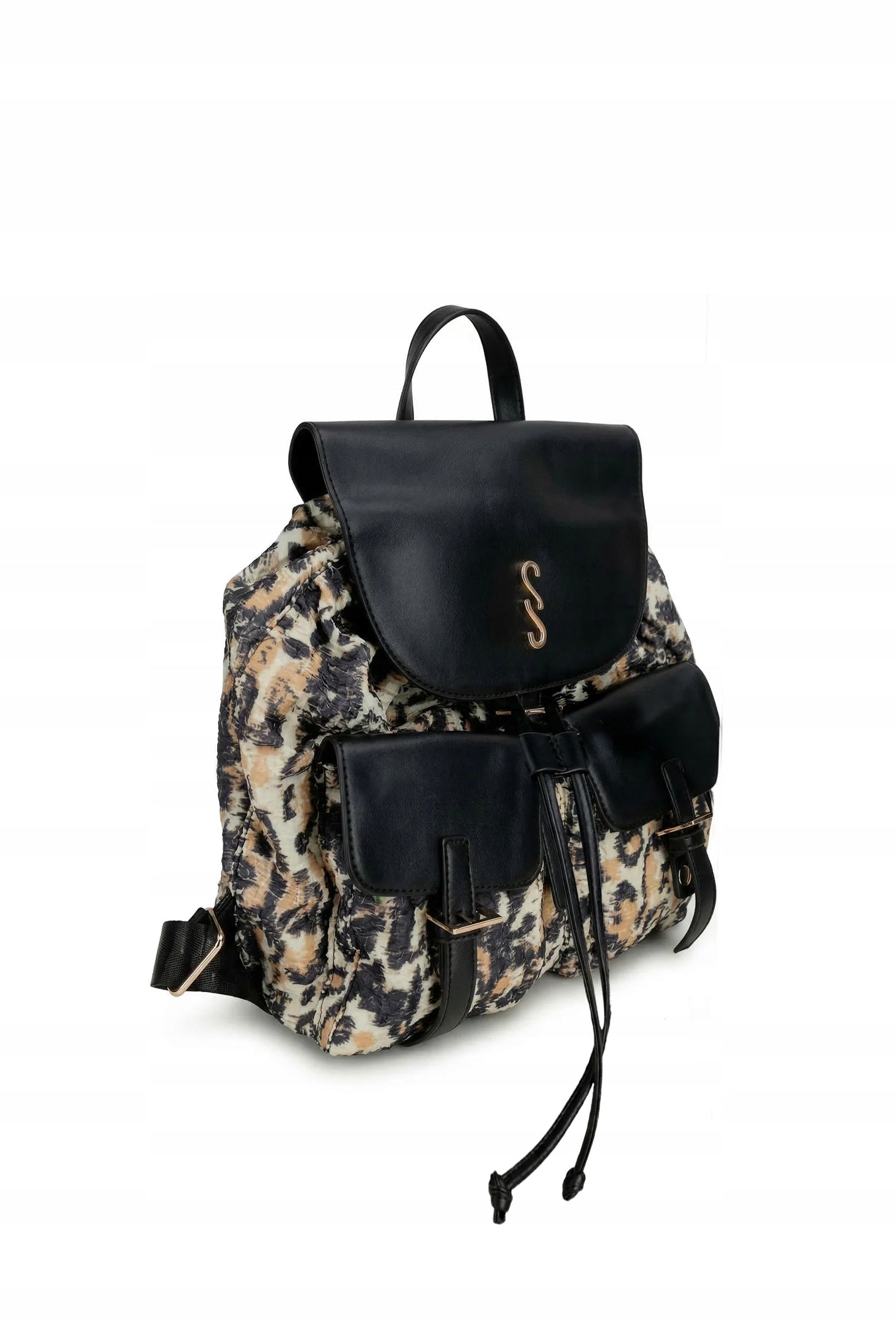 Femestage Textile backpack Main pattern animal print