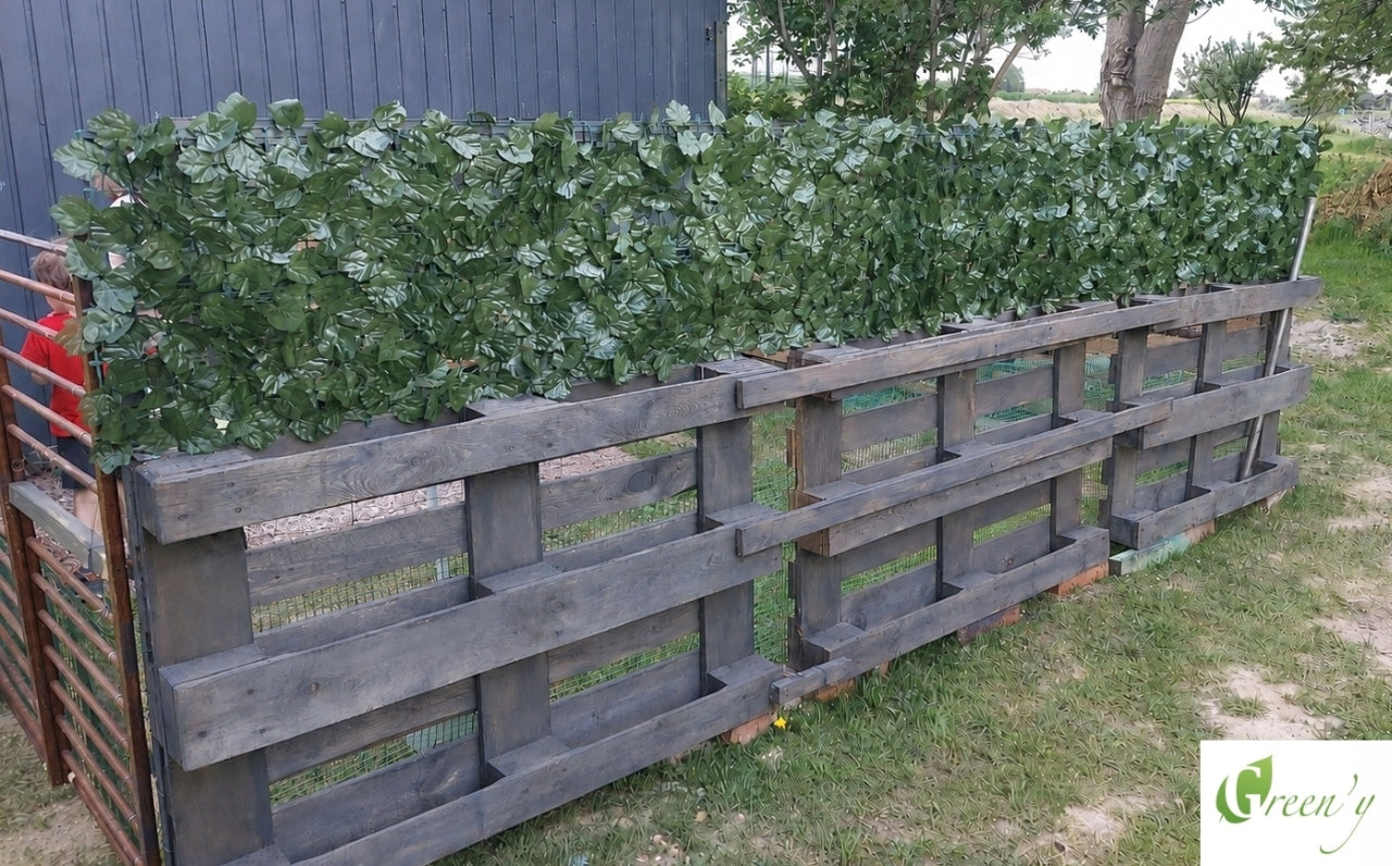 Fence Covers Ivy Artificial for Balcony Fence Masking Mesh Mesh material plastic