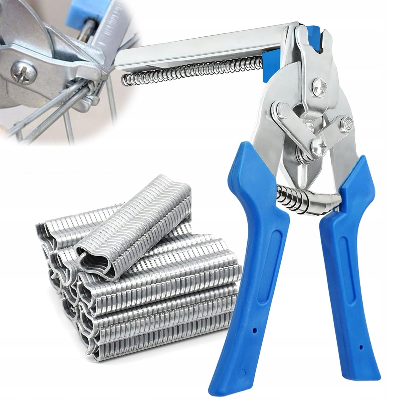 Fence Pliers With 600 Clips Stainless Steel Bulking Set