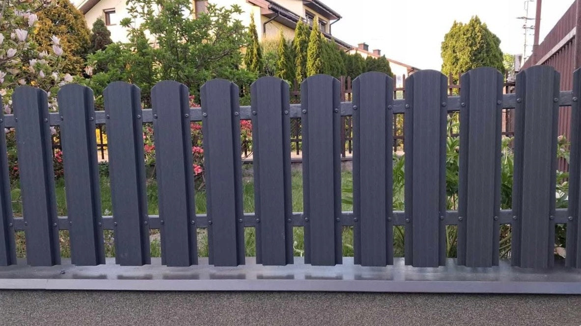 Fence bars metal steel 11x80 cm Color mats on both sides Maximum element height 250 cm