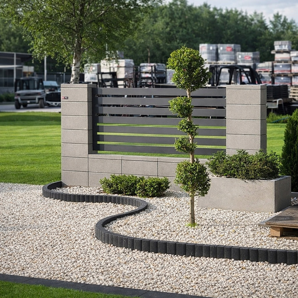 Fence blocks 50x20x20 PRO+ GREY Hollow Fence Wall Post Manufacturer code SAB900001PRO+a
