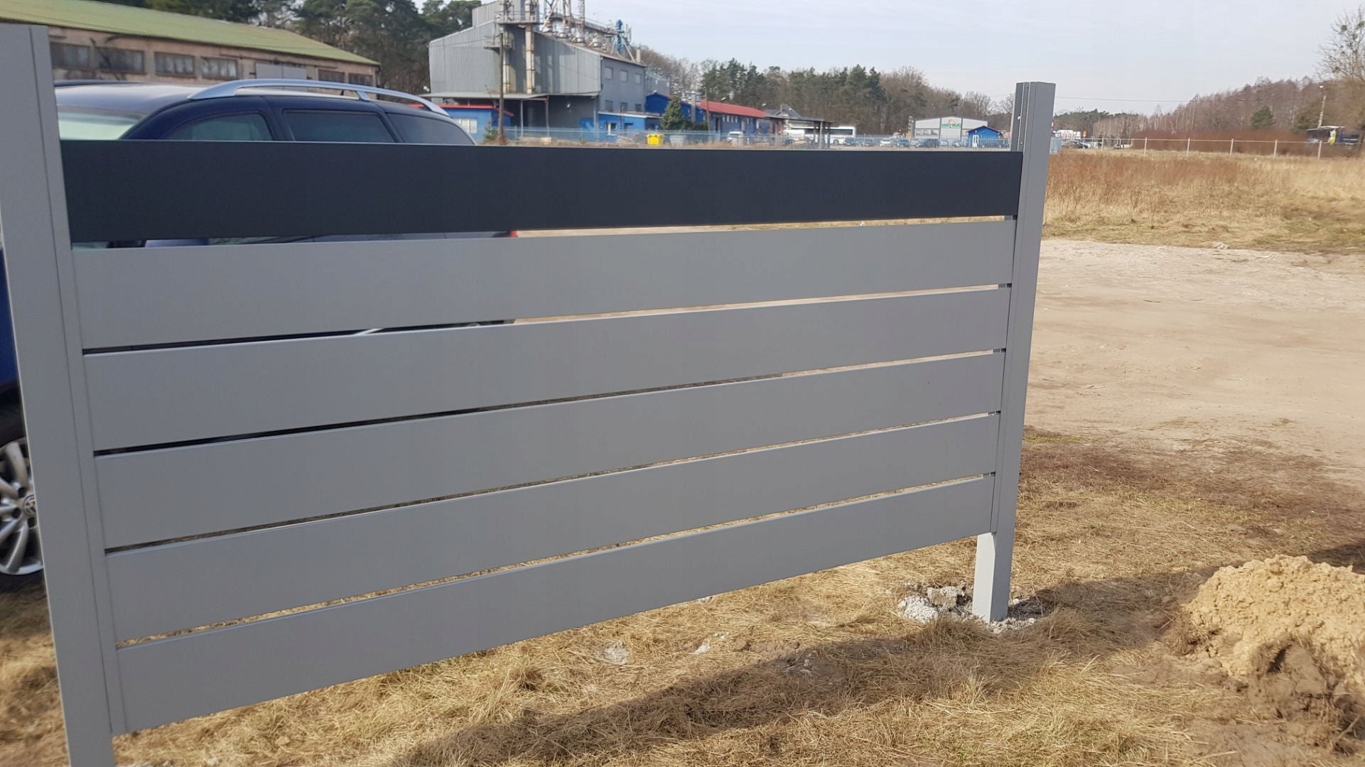 Fence panel palisade fence span Element width 20 cm